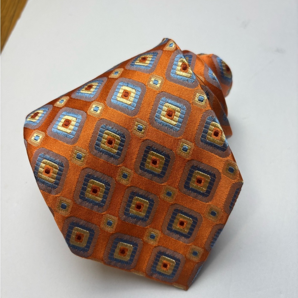 Villa Bolgheri geometric silk‎ tie